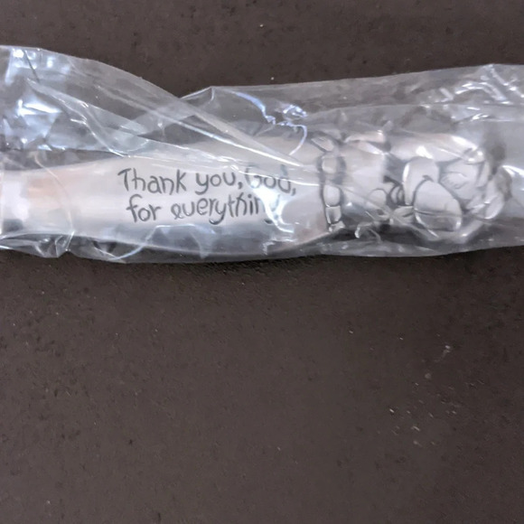 VTG Precious Moments Childs Stainless Fork Spoon Knife Set New Baby Gift Shower - Picture 5 of 5